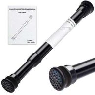 XIQIYY Heavy Duty Tension Rod,Adjustable Shower Rod Tension 28 to 48 inches,Compression Curtain Rod for Windows,Curtain,Doorway