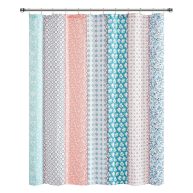 The Pioneer Woman Ditsy Patchwork Cotton-Rich Shower Curtain