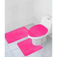 WPM WORLD PRODUCTS MART 3-Piece Bath Rug Set Pattern Bathroom Rug Set Rug