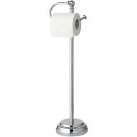 SunnyPoint Classic Bathroom Free Standing Toilet Tissue Paper Roll Holder Stand