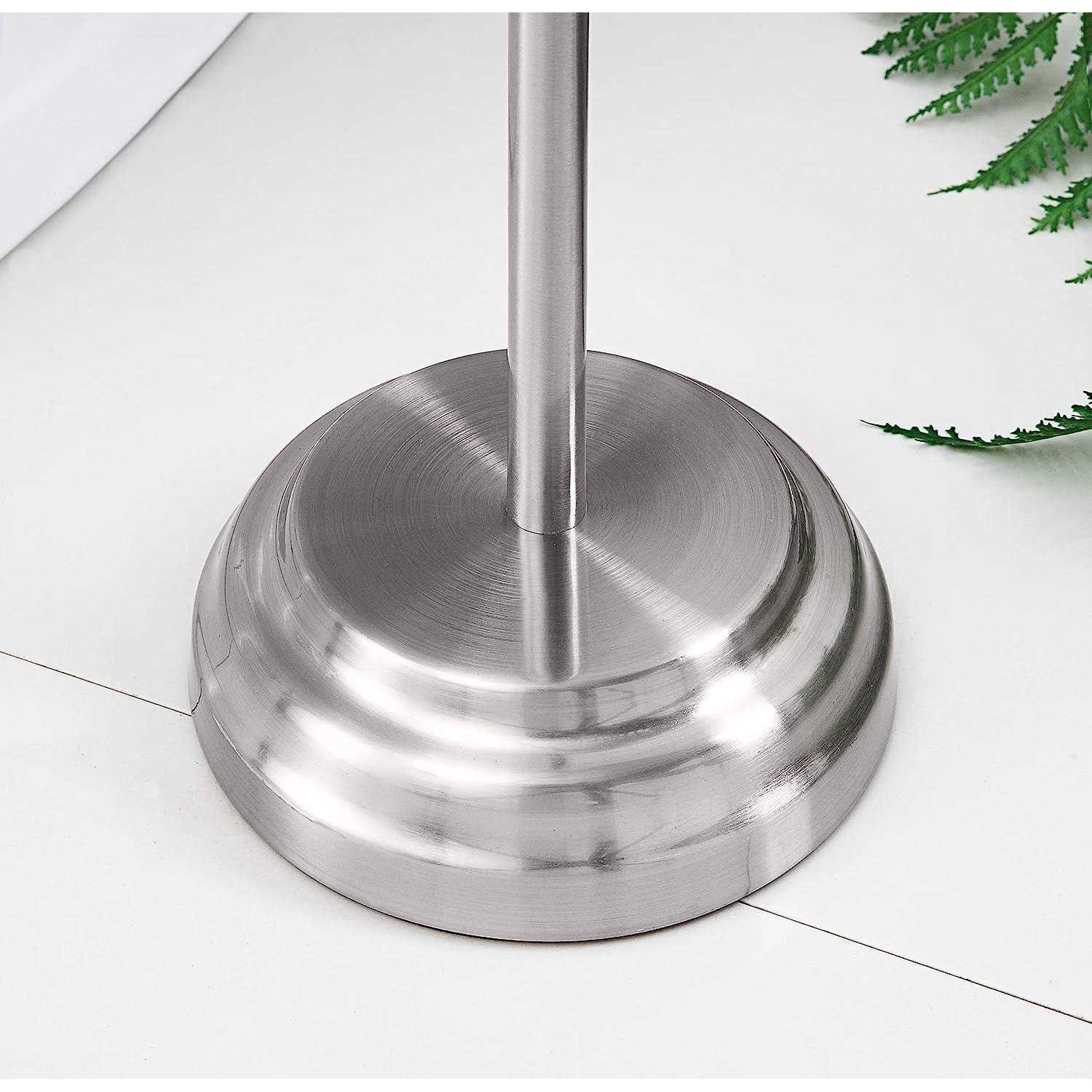 SunnyPoint Classic Bathroom Free Standing Toilet Tissue Paper Roll Holder Stand - Image 3