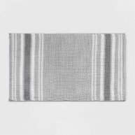 Threshold 20×34 Low Chenille Memory Foam Bath Rug Navy