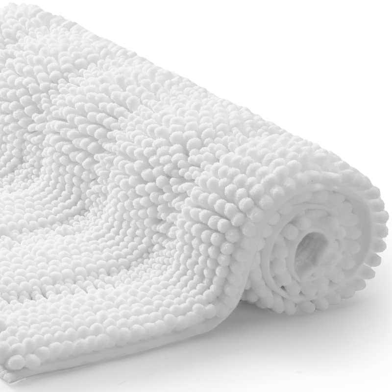 Tengtenglink Bath Mats for Bathroom Thick Soft Chenille Floor Mats Non Slip Shower Mats Ultra Water Absorbent Doormat