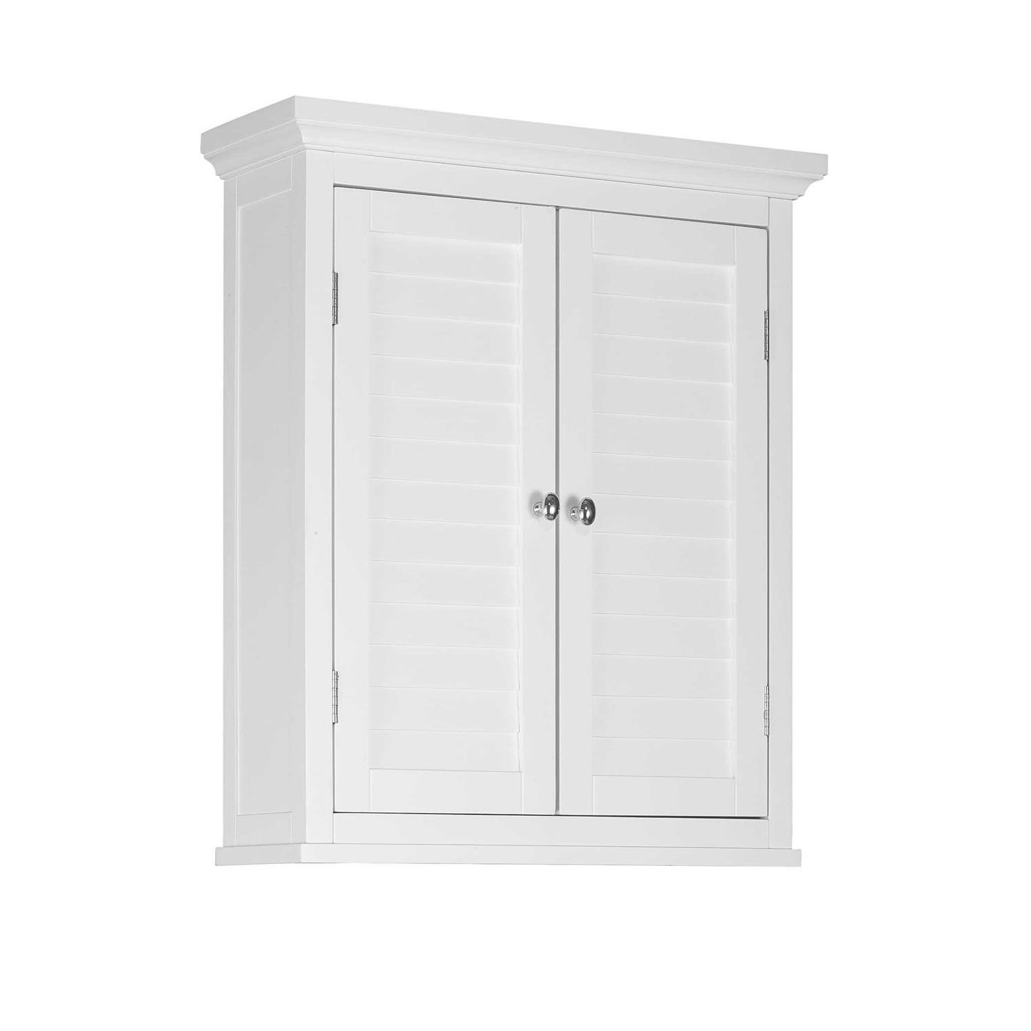 Teamson Home Glancy Wooden Wall Cabinet with Shutter Doors