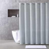 Vera Wang Marled Waffle Shower Curtain