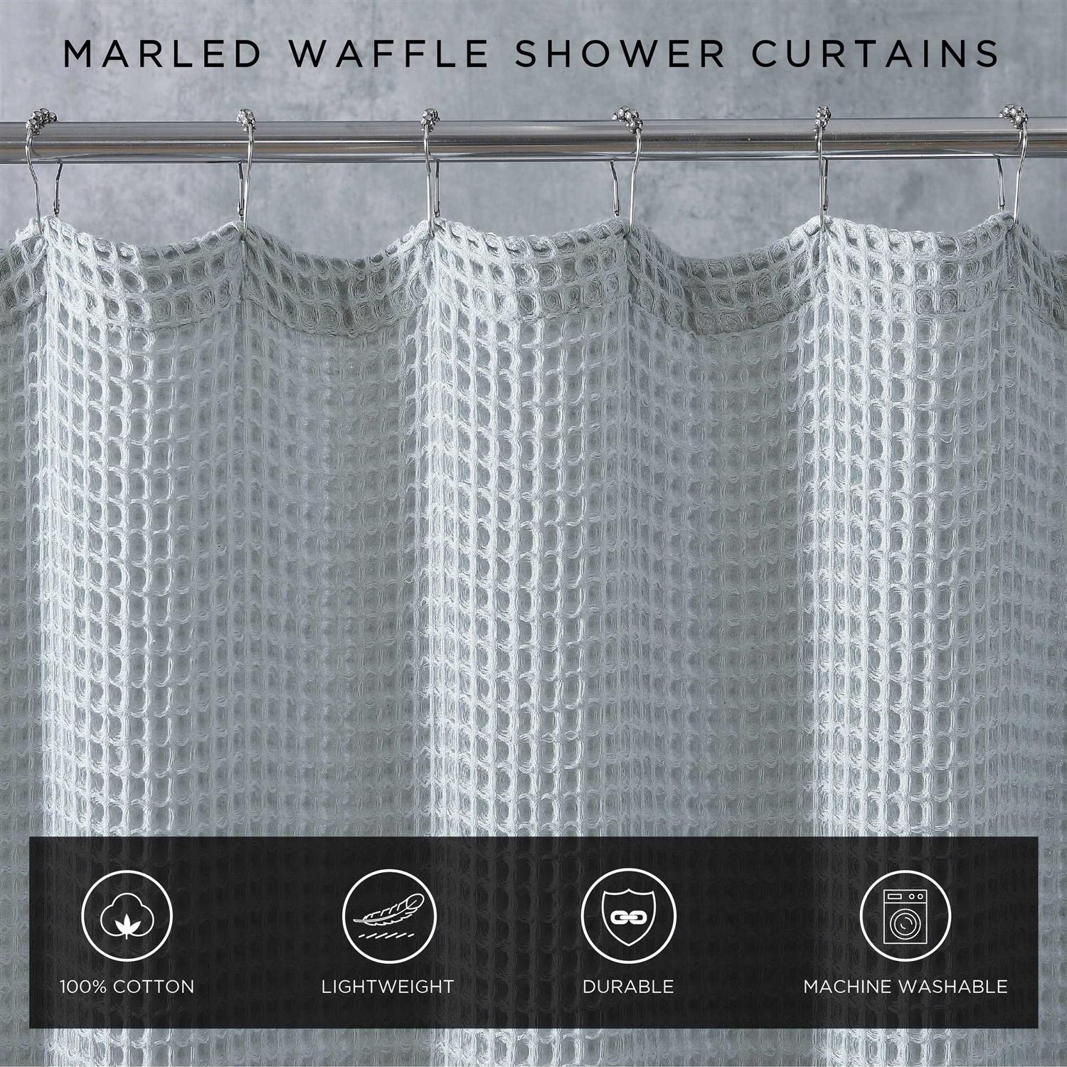 Vera Wang Marled Waffle Shower Curtain - Image 2