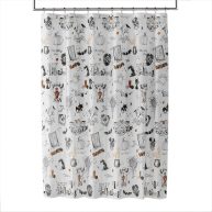 SKL Home Happy Halloween PEVA Shower Curtain and Hook Set