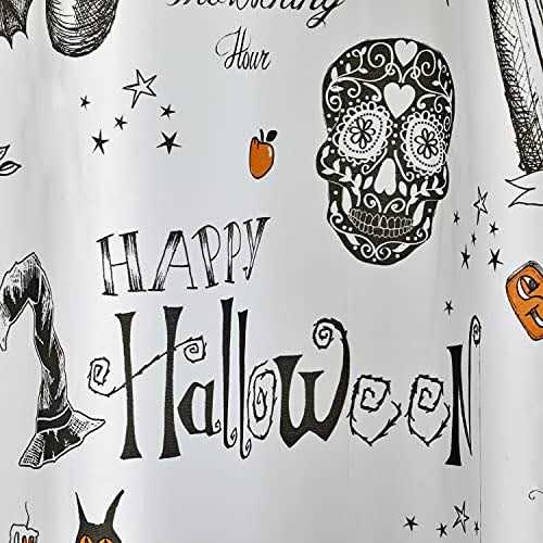 SKL Home Happy Halloween PEVA Shower Curtain and Hook Set - Image 2