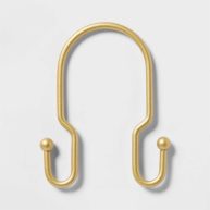 Room Essentials Metal Double Shower Hooks Brass