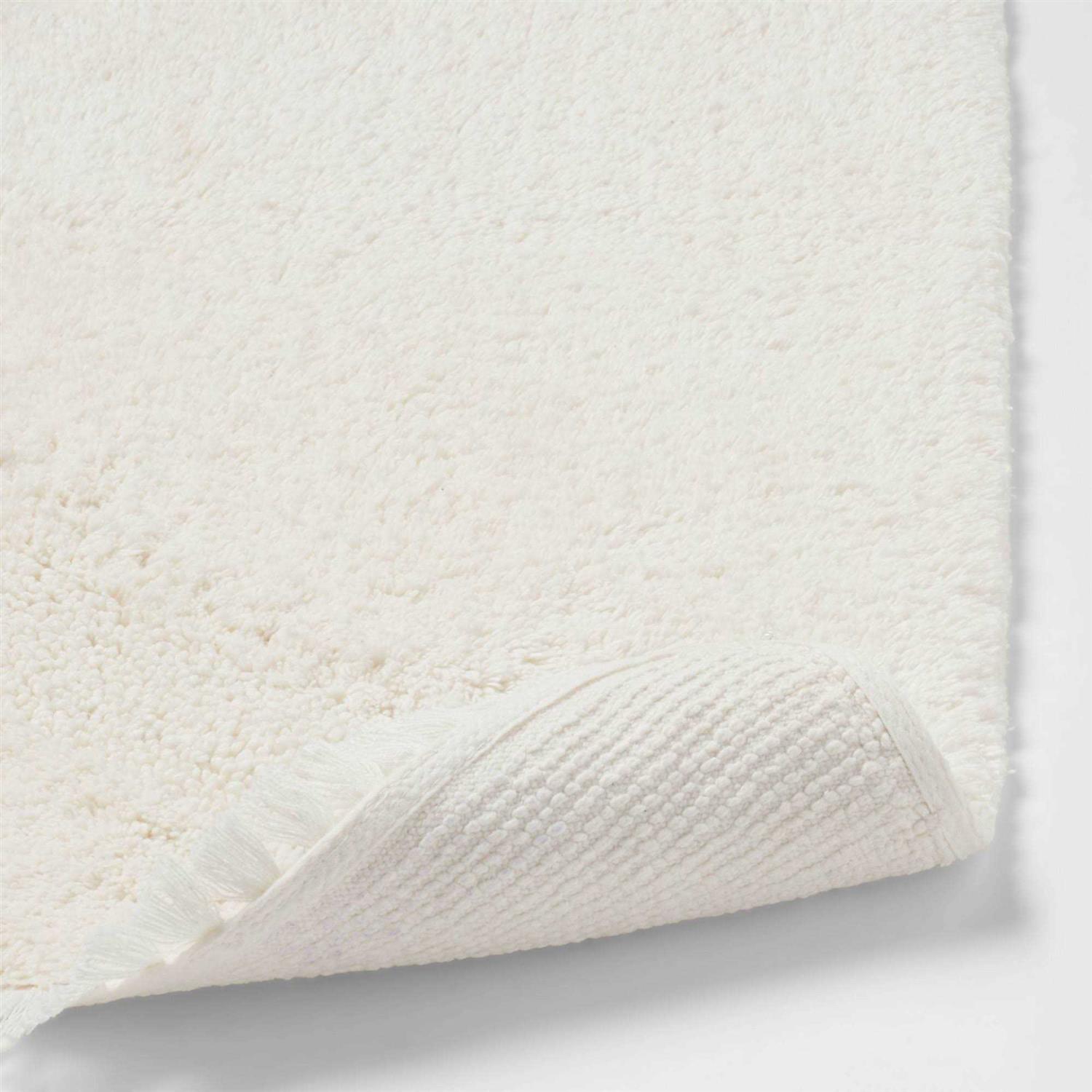 Threshold 18×32 Plush Half Moon Bath Rug Cream - Image 4