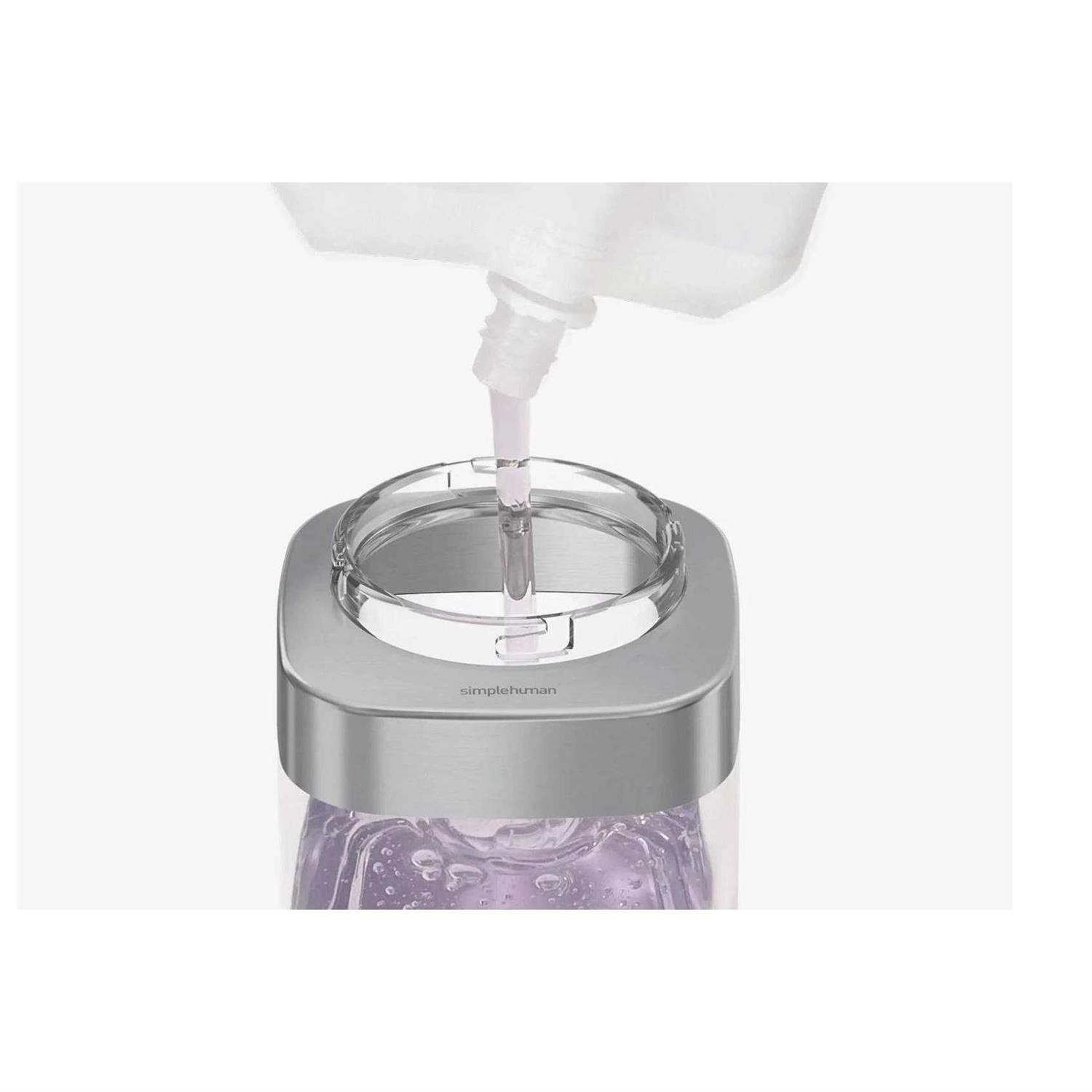 simplehuman 15 fl. oz. Square Push Pump Soap Dispenser - Image 2