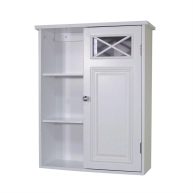 Teamson Home Elegant Home Dawson Wall Cabinet with One Door Shelves