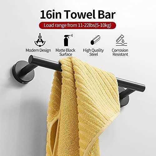 RUBY.Q 5/10/20pcs Bathroom Hardware Set Matte Black/Brushed Nickel/Brushed Gold Bathroom Hardware Set - Image 3