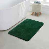 Yafa Home Fashion 1 Piece Solid Microfiber Soft Bathroom Rug