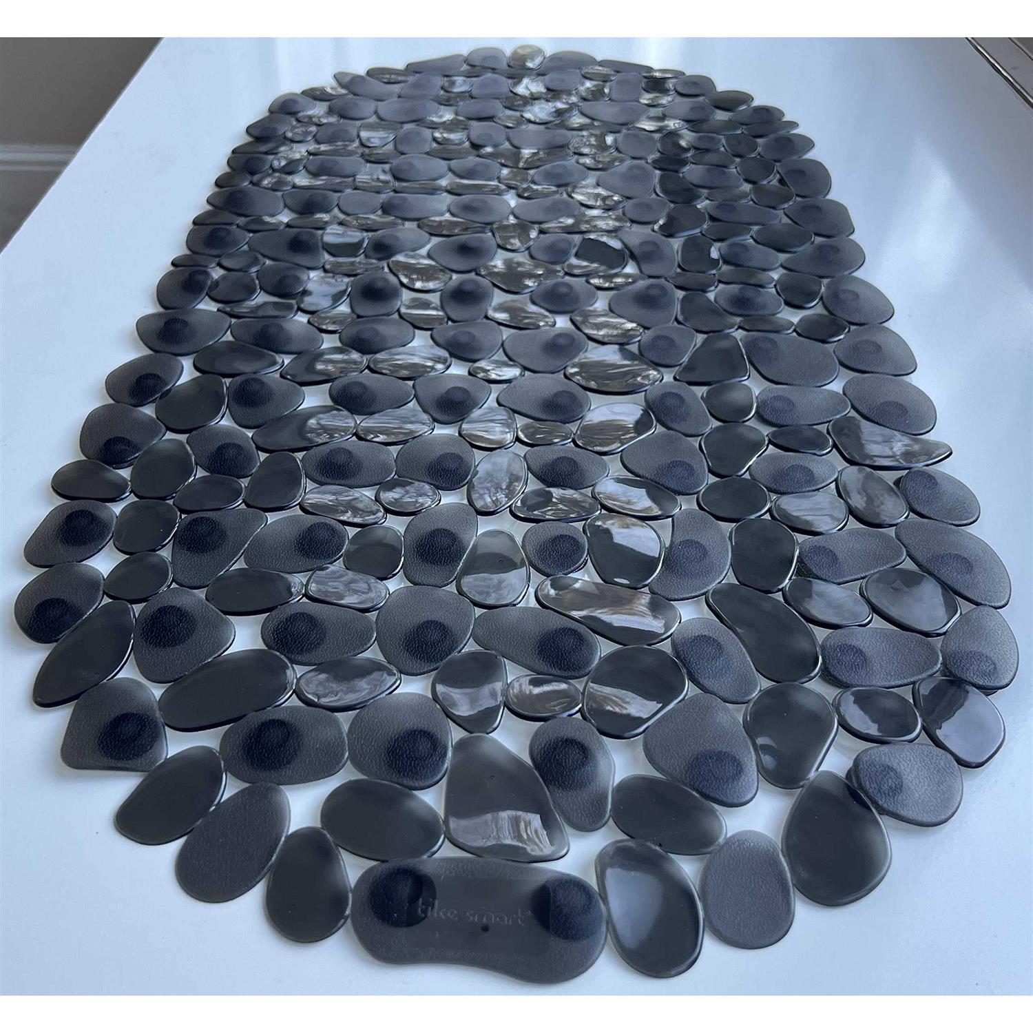 Tike Smart Pebbles Non-Slip Bathtub & Shower Mat 27×14 Oval Non-Toxic