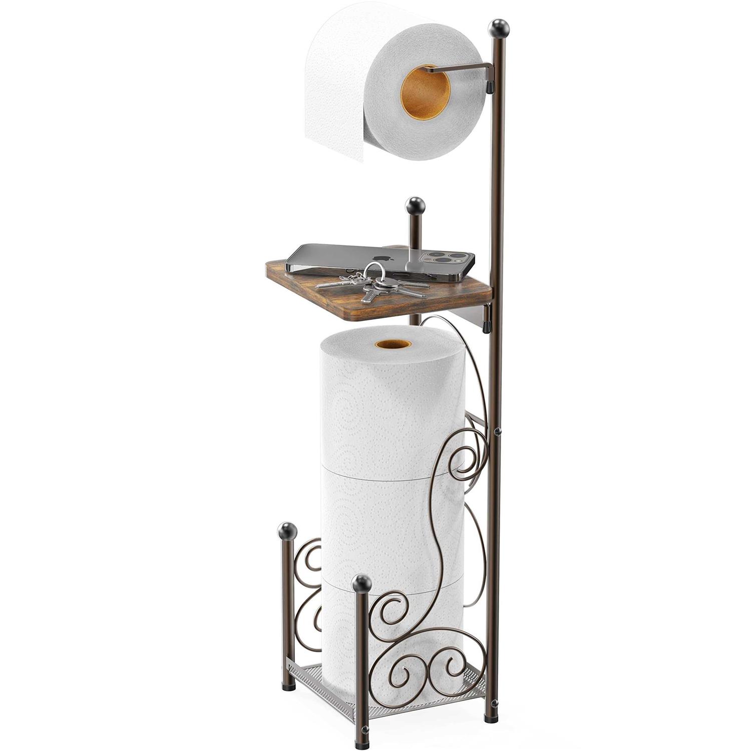 Shw English Style Bathroom Tissue Roll Holder Stand