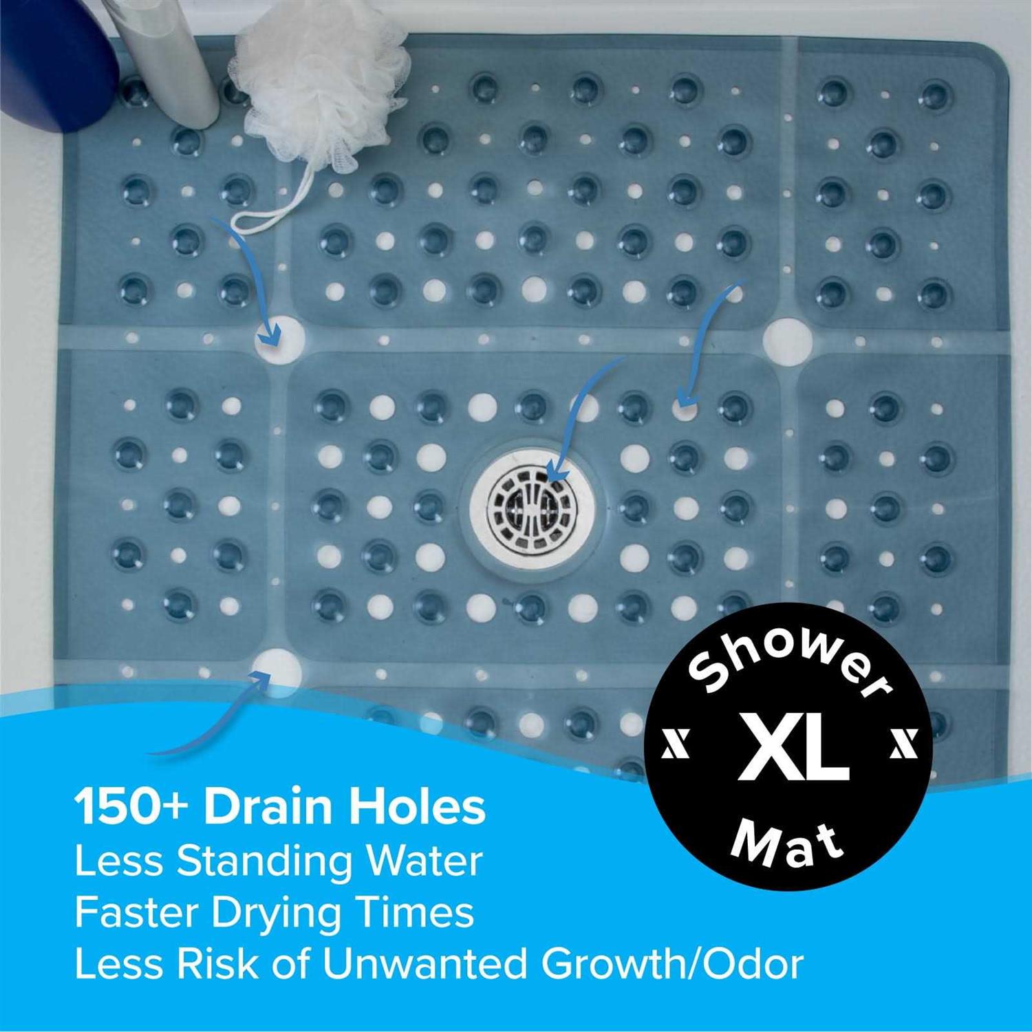 Slipx Solutions 27 x 27 Extra Large Square Shower Mat - Image 3