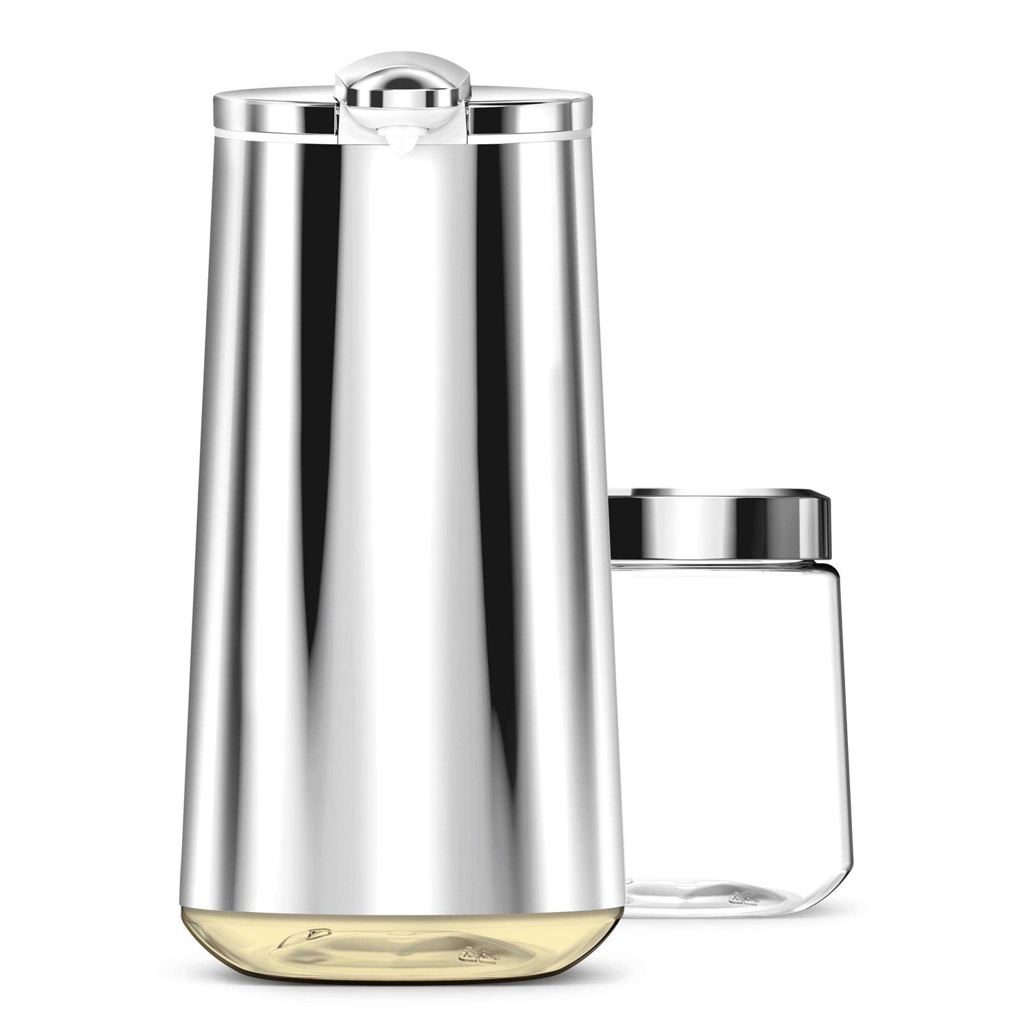 simplehuman Foam Sensor Pump in Polished Steel with Refillable Cartridge - Image 4