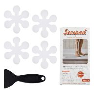 Secopad Bathtub Stickers Non-Slip Safety Shower Treads Adhesive Appliques with Premium Scraper
