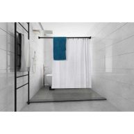 Utopia Alley 42 72 in. Rustproof Aluminum Double Tension Straight Shower Curtain Rod