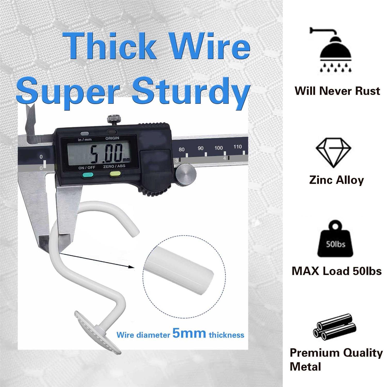 Shower Curtain Hooks Decorative Shower Curtain Rings Rust Resistant Metal Shower Hooks for Bathroom - Image 5