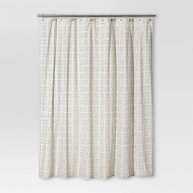 Threshold Shapes Shower Curtain White
