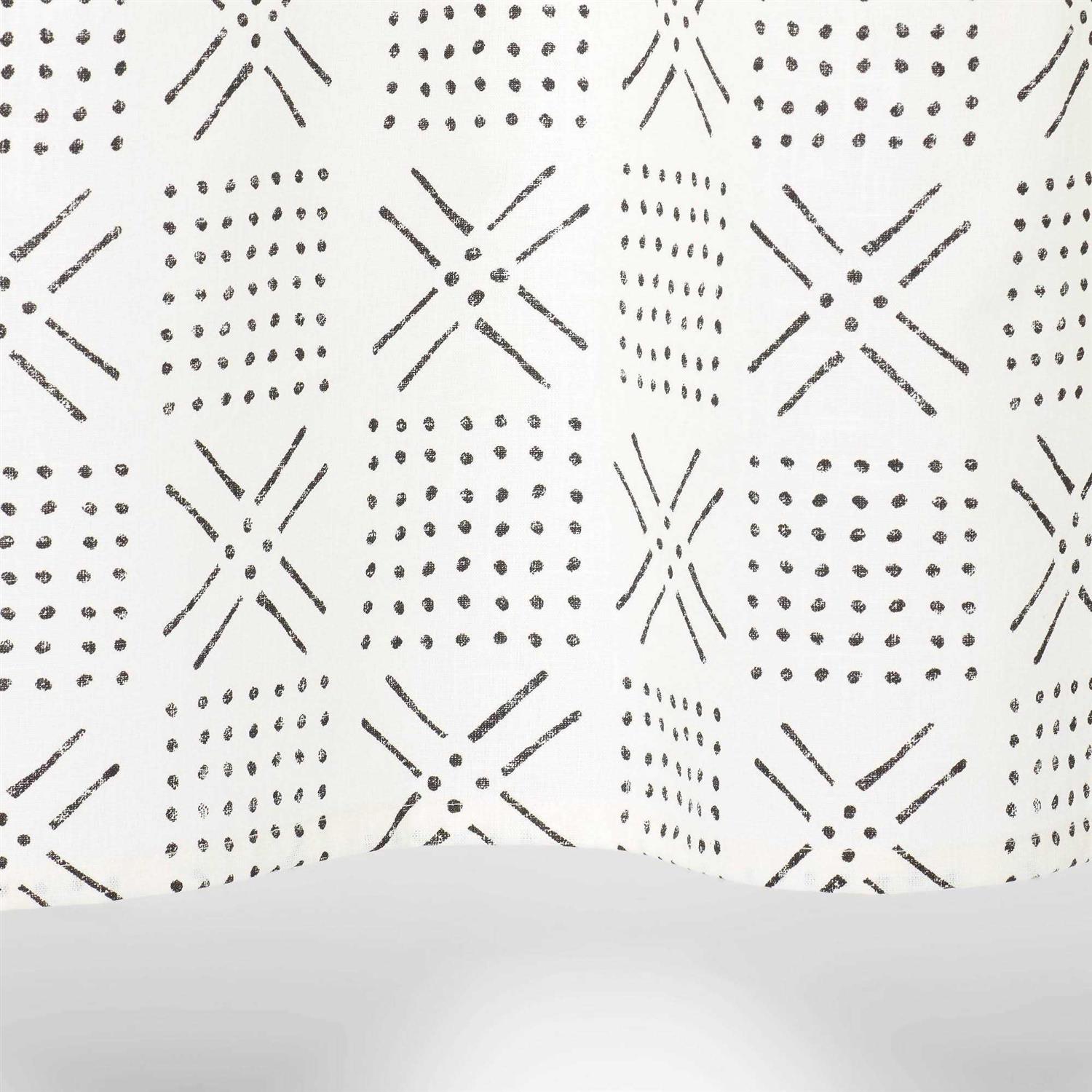 Threshold Shapes Shower Curtain White - Image 2