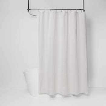 Threshold Shapes Shower Curtain White - Image 5