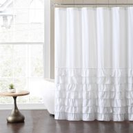 Vcny Home Melanie Ruffle Shower Curtain