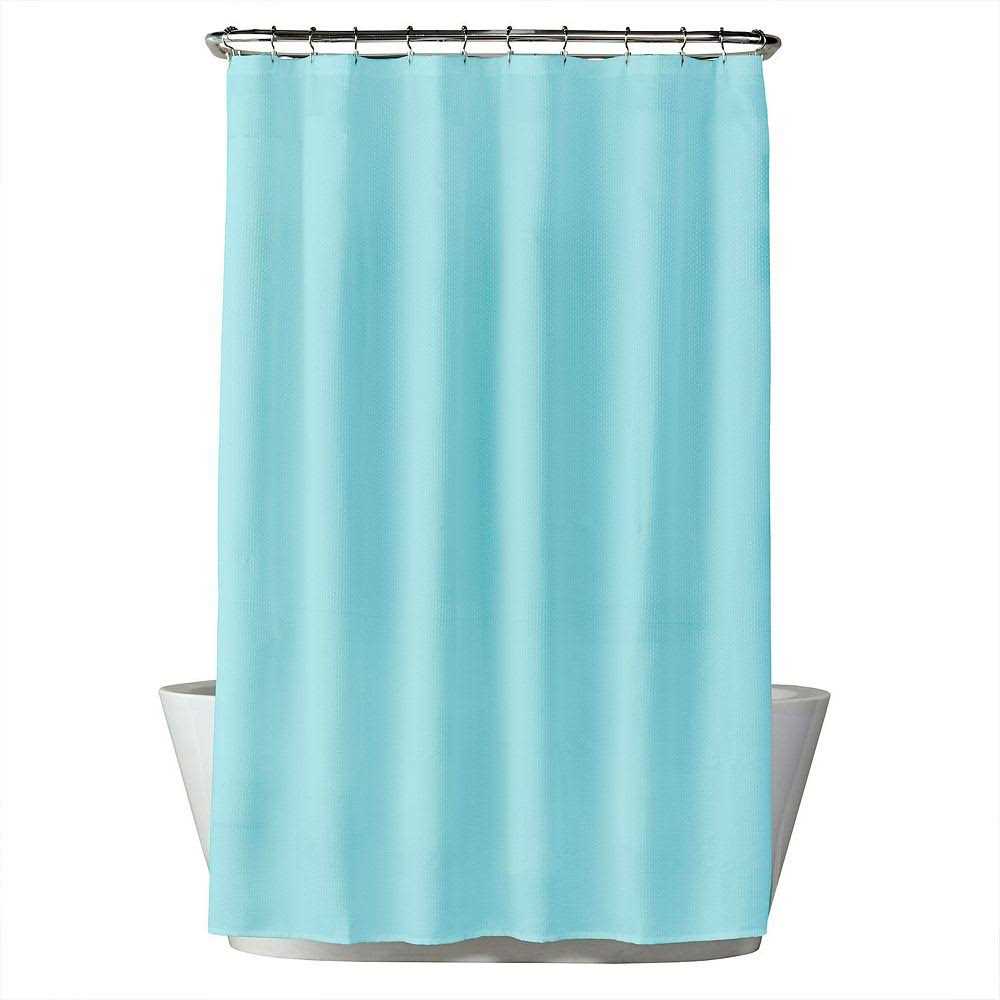 The Big One Solid Woven Shower Curtain