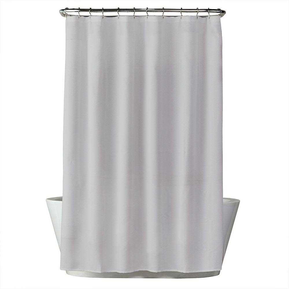 The Big One Solid Woven Shower Curtain