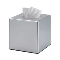 Y-in Hand Tissue Box Cover, Square Facial Tissue Holder Storage for Bathroom Vanity, Countertops, Dressers, Night Stand, Parlors and Offices