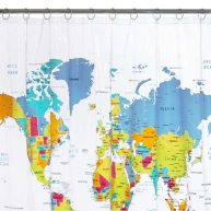 Saturday Knight Ltd The World Shower Curtain
