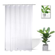 WellColor Shower Curtain Liner Long Heavy Duty Shower Liner with 3