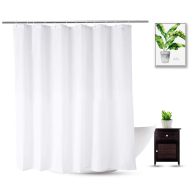 WellColor Fabric Shower Curtain Liner Water Repellent Bathroom Shower Spa Hotel