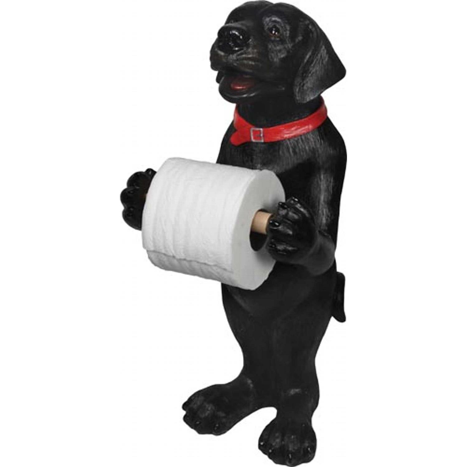 Rivers Edge Standing Toilet Paper Holder Black Lab 807 - Image 2