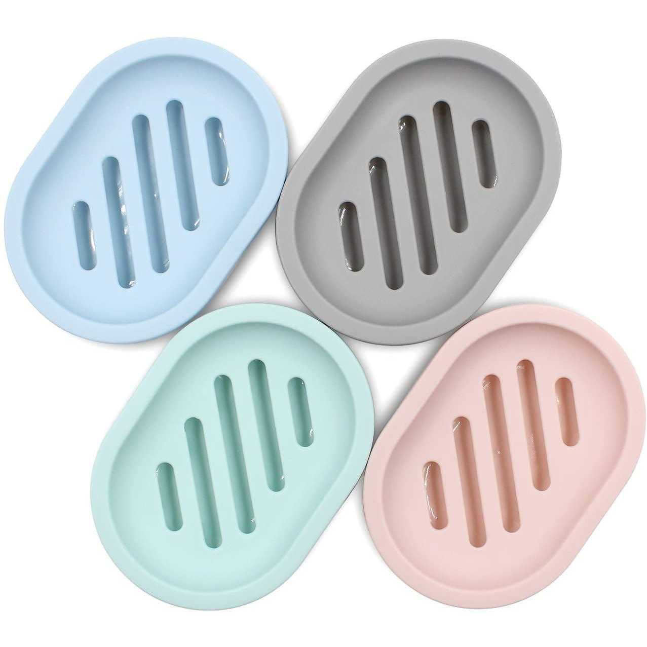 Topsky 2-Pack Soap Dish with Drain Soap Holder - Image 3