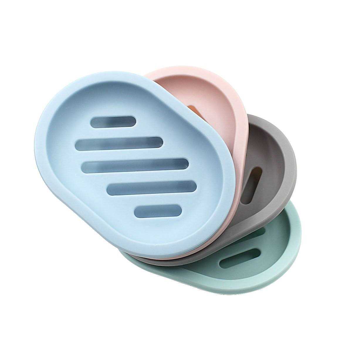 Topsky 2-Pack Soap Dish with Drain Soap Holder - Image 4