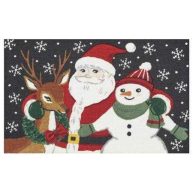St. Nicholas Square Santa Friends Holiday Accent Rug