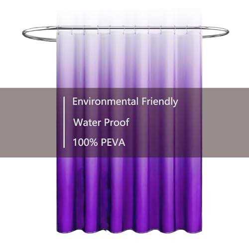 Tikabc Purple Shower Curtain Liner 4g Peva Shower Liner - Image 2