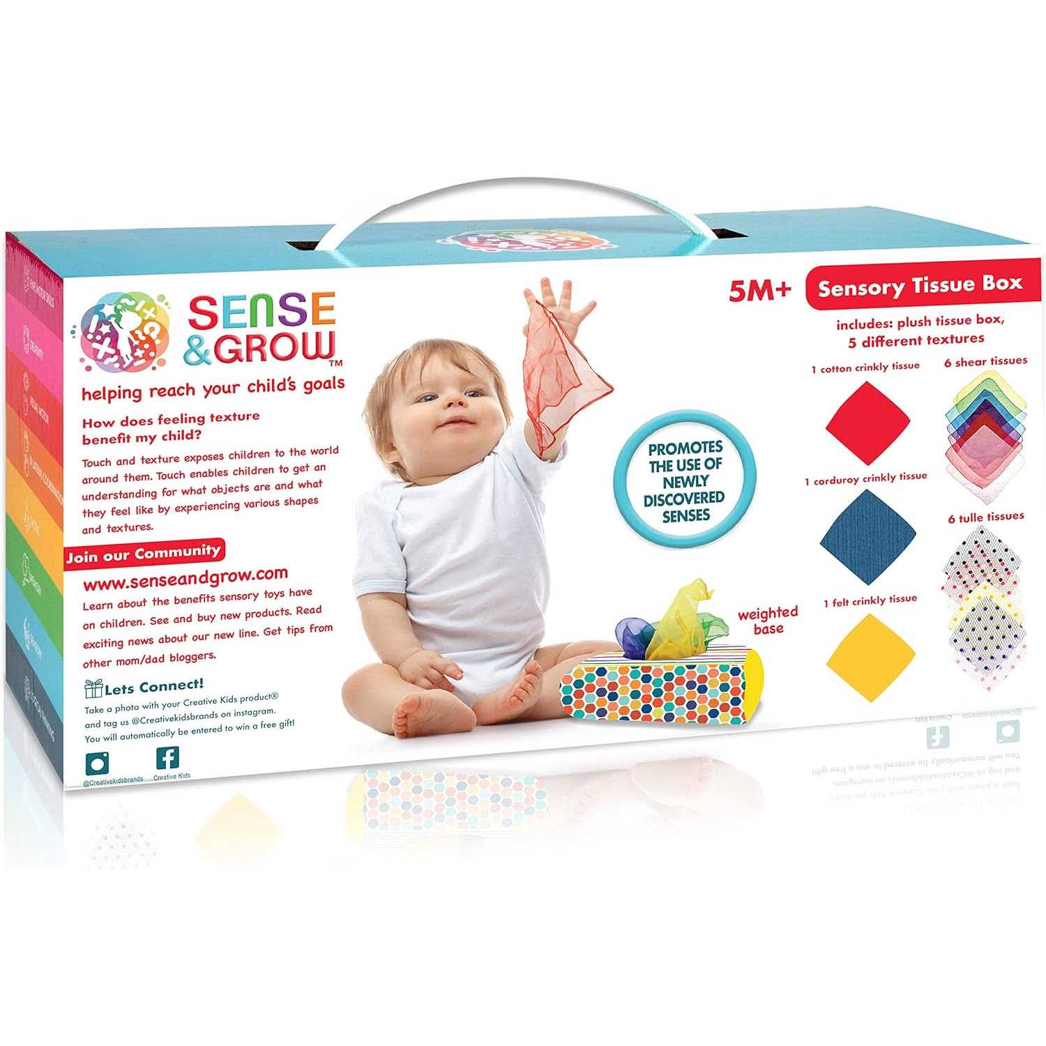 Sense & Grow Sensory Tissue Box - Image 2
