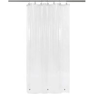 Small Shower Curtain Liner for Stall Size 36 x 72 8G Heavy Duty PEVA Narrow Standing Single with 3 Magnets
