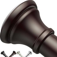 Shower Curtain Rods 43-72 Inches Rust Resistance Adjustable Tension Rod with Durable Spring