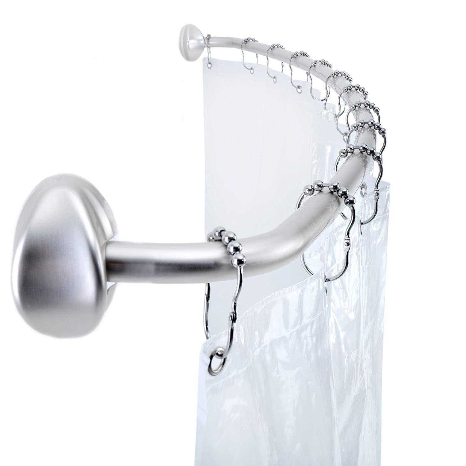 SlipX Solutions Extra Wide PEVA Shower Curtain Liner in Clear - Image 3