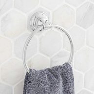 signature hardware Beasley Towel Ring Nickel