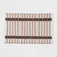 Threshold 20×32 Modern Reversible Colorblock Striped Bath Rug