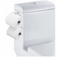 tqvai Over The Tank 2 Roll Toilet bath Tissue Holder,chrome finish