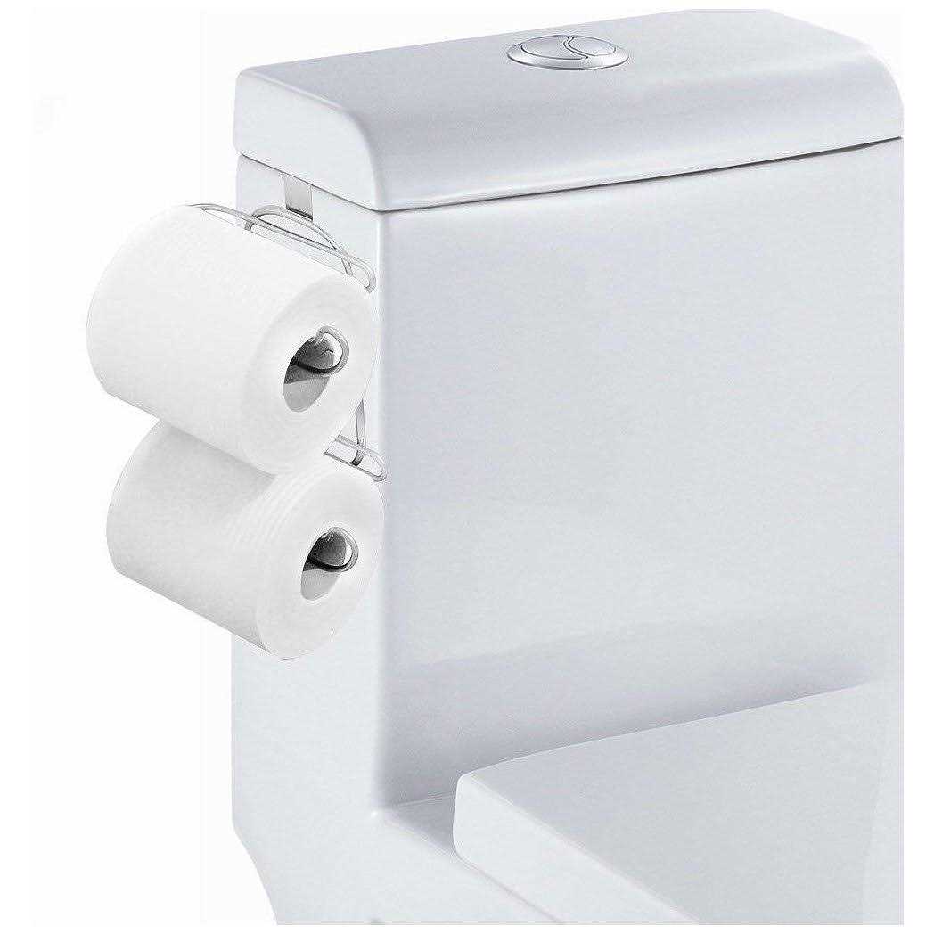 tqvai Over The Tank 2 Roll Toilet bath Tissue Holder,chrome finish