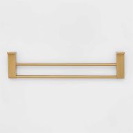 Threshold Double Modern Towel Bar Chrome