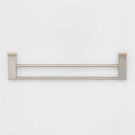 Threshold Double Modern Towel Bar Chrome